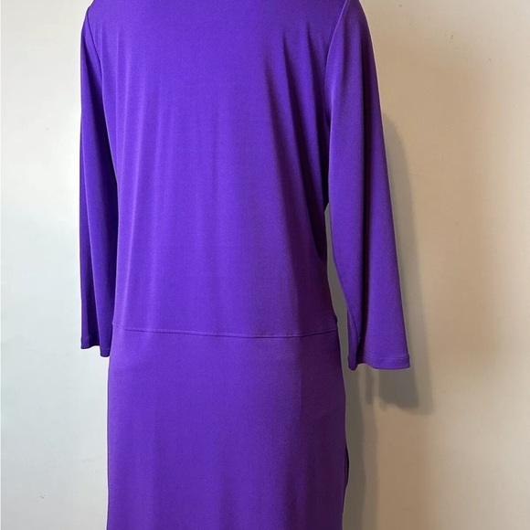 Lauren Ralph Lauren Popover Shirt Tunic Top Women’s Purple 3/4 Sleeve Size 1X - Picture 5 of 10
